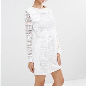 White Boohoo dress